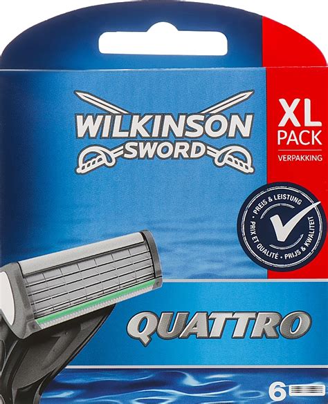 Wilkinson Sword Quattro Titanium Lames De Rechange 6 Pcs Makeup Fr