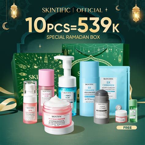 Jual Parcel Lebaran Skintific Paket Pcs Set Moisturizer Sunscreen