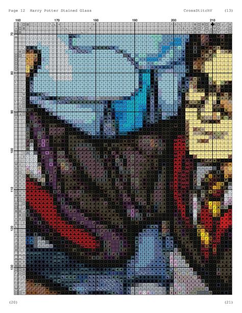 Harry Potter Counted Cross Stitch Pattern Harry Potter Etsy