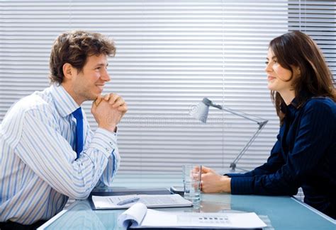 Job Interview At Office Stock Image Image Of Businessteam 4142223