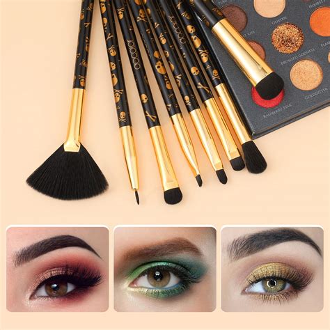 Docolor Makeup Brushes 12piece Professional Goth Makeup Brush Kit Set Concealer Face Powder