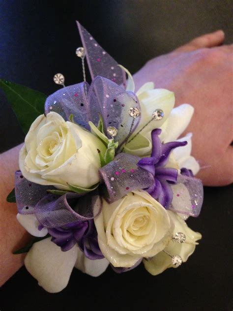 Purple Prom Flowers Corsage Prom