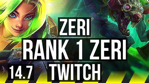 Zeri And Lulu Vs Twitch And Rakan Adc Rank 1 Zeri Rank 6 828 Jp