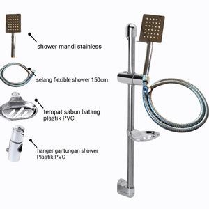 Jual Hand Shower Tiang Set Standing Pancuran Kamar Mandi Semprotan Air