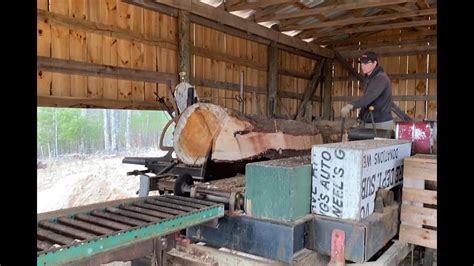 Frick Sawmill Sawing White Pine YouTube