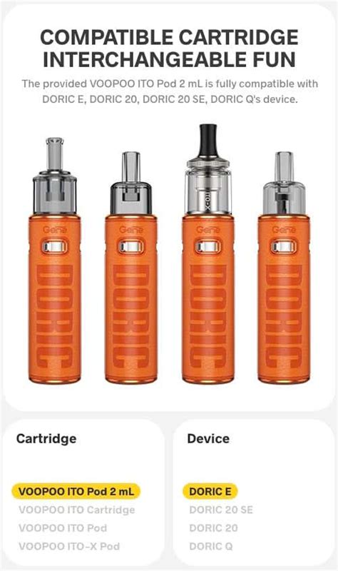 Voopoo Doric E Pod Vape Kit Vape Uk