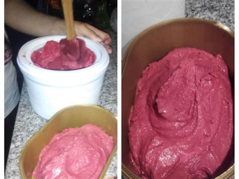 Gelado De Frutos Silvestres Iogurte Natural Grego De