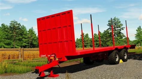 Lizard 28FT Timber Trailer FS22 KingMods