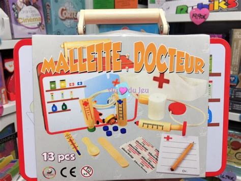 Mallette Docteur Avec Accessoires En Bois Au Coeur Du Jeu