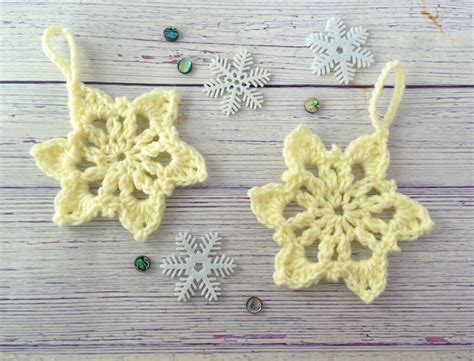 How To Crochet A Snowflake Ornament Crafting On The Fly