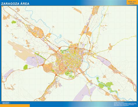 Wegenkaart Zaragoza Spanje Kaarten Voor Nederland En De Wereld