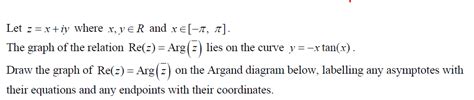 Solved Let Z X Iy Where X Y∈r And X∈[−π π] The Graph Of The