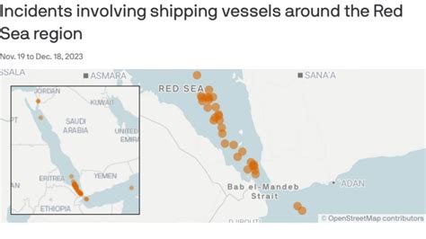 Mapped Houthi Shipping Vessel Attacks Around The Red Sea Phil Stock