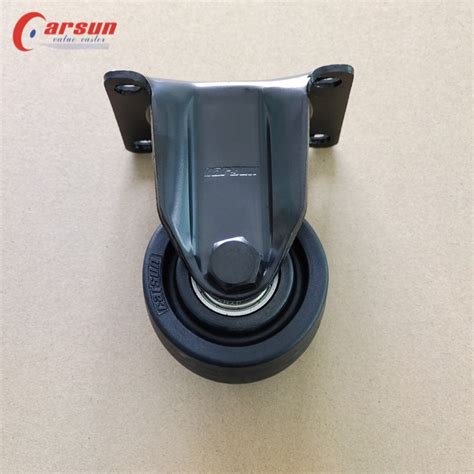 Customized Low Gravity Casters Inch Black Nylon Rigid Castors High