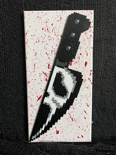 Scream Etsy Easy Perler Beads Ideas Perler Patterns Easy Perler