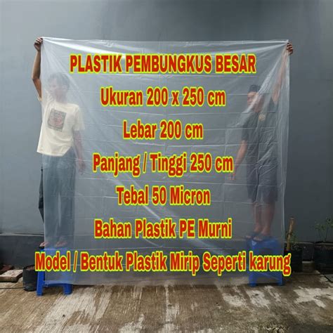 Jual Kantong Plastik Pembungkus Springbed Kasur 200 X 250 Tebal 50