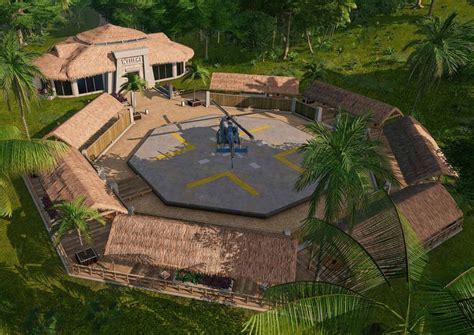 Arrival Helipad Jurassic World Jurassic Park Jurassic Park World