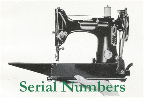 Singer Sewing Machine Serial Numbers Meisterfasr