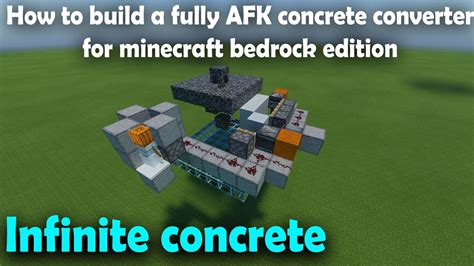 Best Fully Automatic Concrete Farm Converter For Minecraft Bedrock Edition Wither Powered