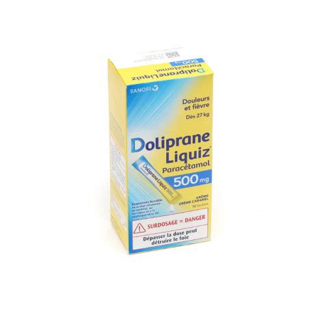 Doliprane Liquiz Mg Sachets Sanofi