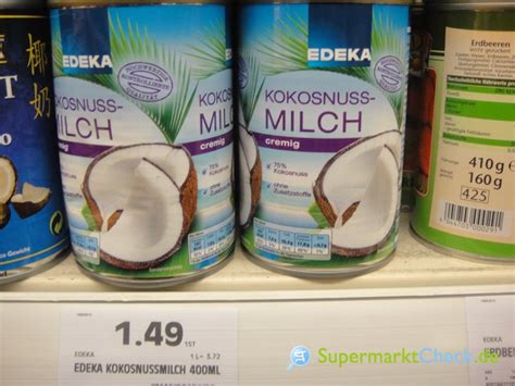 EDEKA Herzstücke Kokosnussmilch cremig 400ml Preis Angebote Kalorien