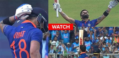 Ind Vs Sl 3rd Odi Virat Kohli 74th Century Celebration