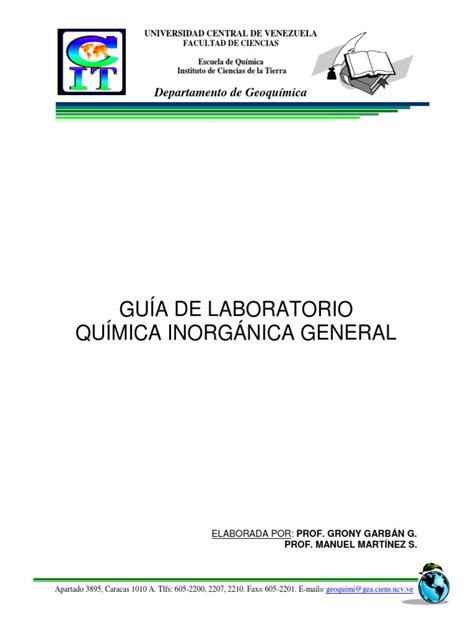 Pdf Gu A De Laboratorio Qu Mica Inorg Nica Dokumen Tips