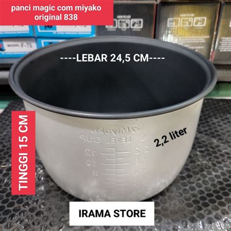 Jual Panci Magic Miyako Original Teflon Rice Cooker Miyako Ukuran