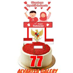 Jual Hut Ri Dirgahayu Agustus Cake Tumpeng Topper Jakarta