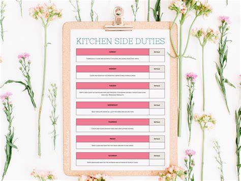 Bakery Cleaning Checklist Fully Customizable Edit Free With Canva