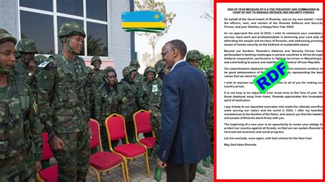 Mugahinda Kenshi H E Paul Kagame Ageneye Ubutumwa Basirikare B Urwanda