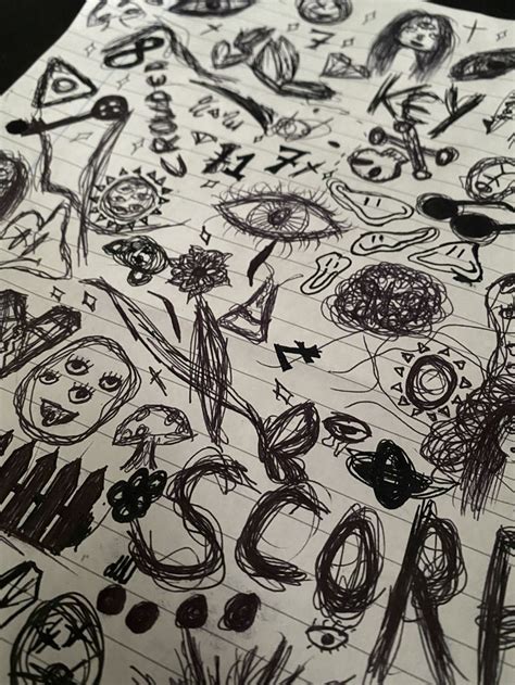 Doodles Grunge Art Funky Art Hippie Art