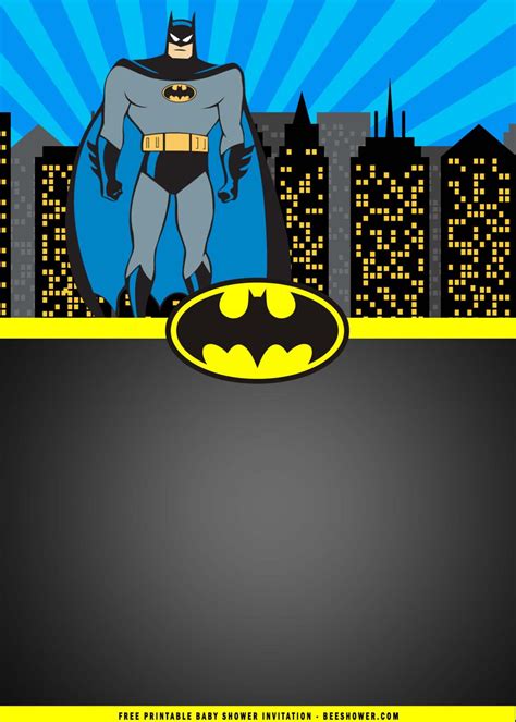 Batman Printable Birthday Card Printable Templates