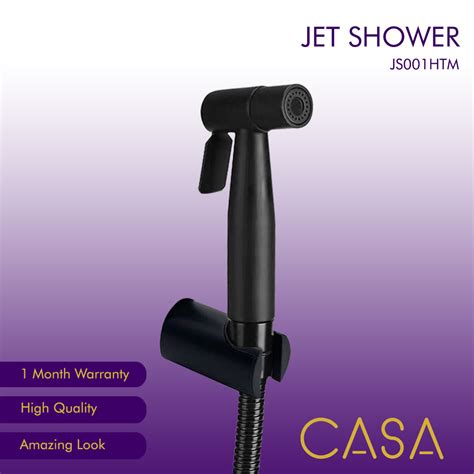 Jual Casa Jet Shower Bidet Toilet Spray Gun Stainless Black Sus