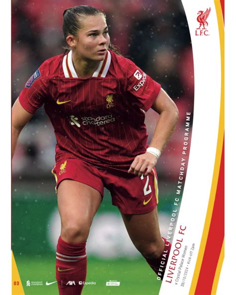 WSL Matchday Programme 3 - LFCW V CRYSTAL PALACE 20.10.24