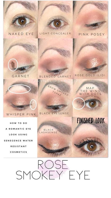 Rose Smokey Eye Using Senegence Water Resistant Cosmetics Shadowsense