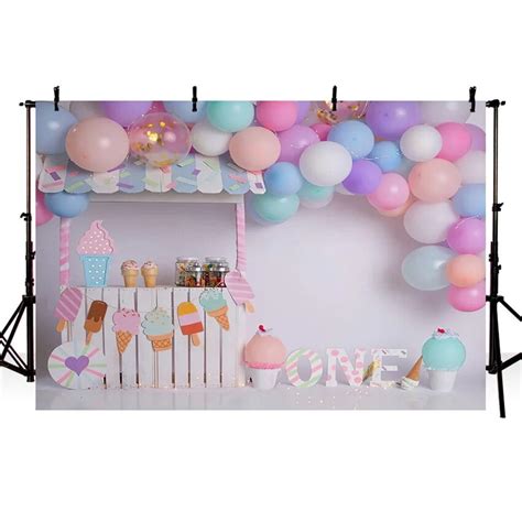 Mehofond Summer Photograph Background Girl St Birthday Party Sweet