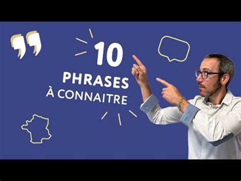 Phrases Conna Tre Pour Parler Comme Un Fran Ais Youtube