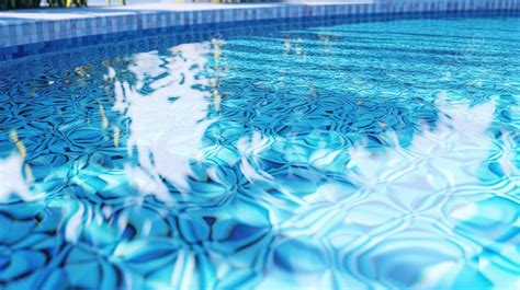 Fundo Ilustração 3d De Uma Piscina Refrescante água Azul Fundo