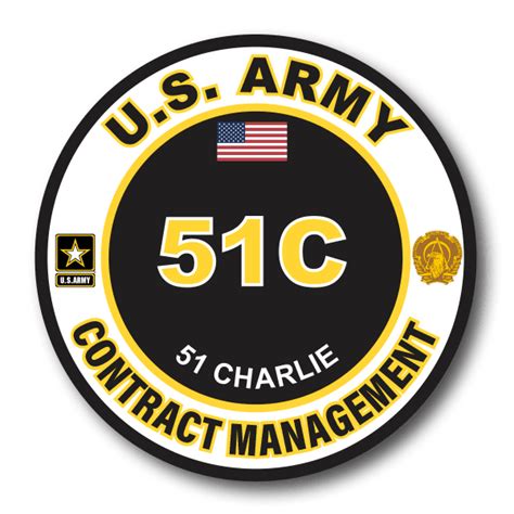 Us Army 51c Contract Management Mos Decal