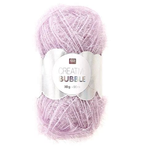 Creative Bubble Fil Crocheter Pour Ponge Tawashi Lavande X G