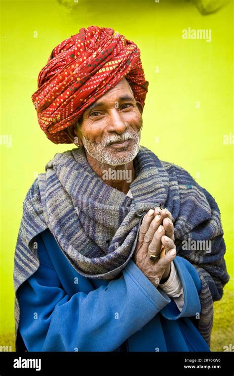 India Rajasthan Pushkar Portrait Stock Photo Alamy