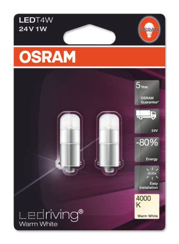 Iarovka Led T W V Osram Ledriving Ba S K Tepl Biela Set Ks