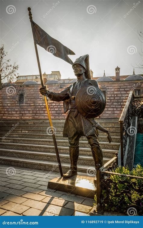 Statue Du Janissary Unités D infanterie D élite Qui Ont Formé Les