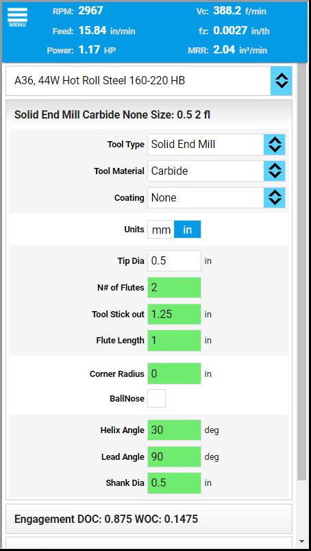 Cnc Speed And Feed Calculator And Formula