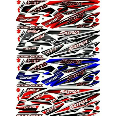 Jual Sticker Striping Variasi Satria Fu Facelift Tribal