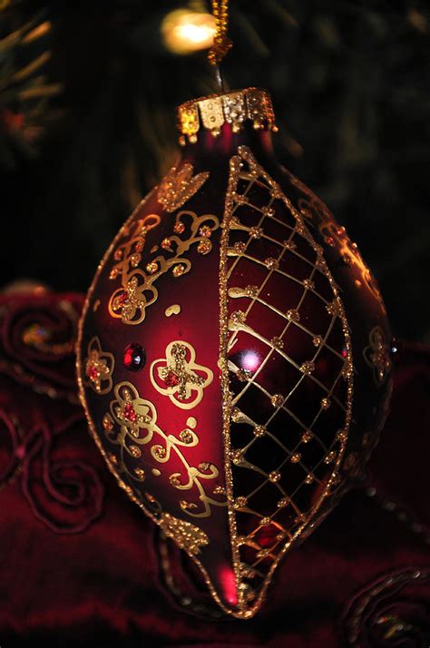 Burgundy Ornament Photograph By Teresa Blanton Fine Art America