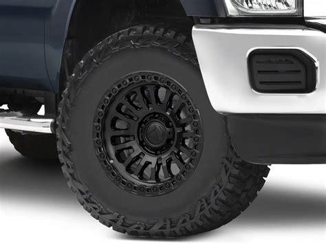 Fuel Wheels F Super Duty Rincon Matte Black With Gloss Black Lip