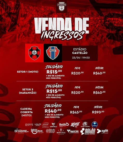 Moto Club X Maranh O Venda De Ingressos Come A Nesta Segunda Veja