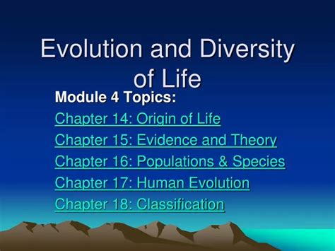 Ppt Evolution And Diversity Of Life Powerpoint Presentation Free Download Id 6406912